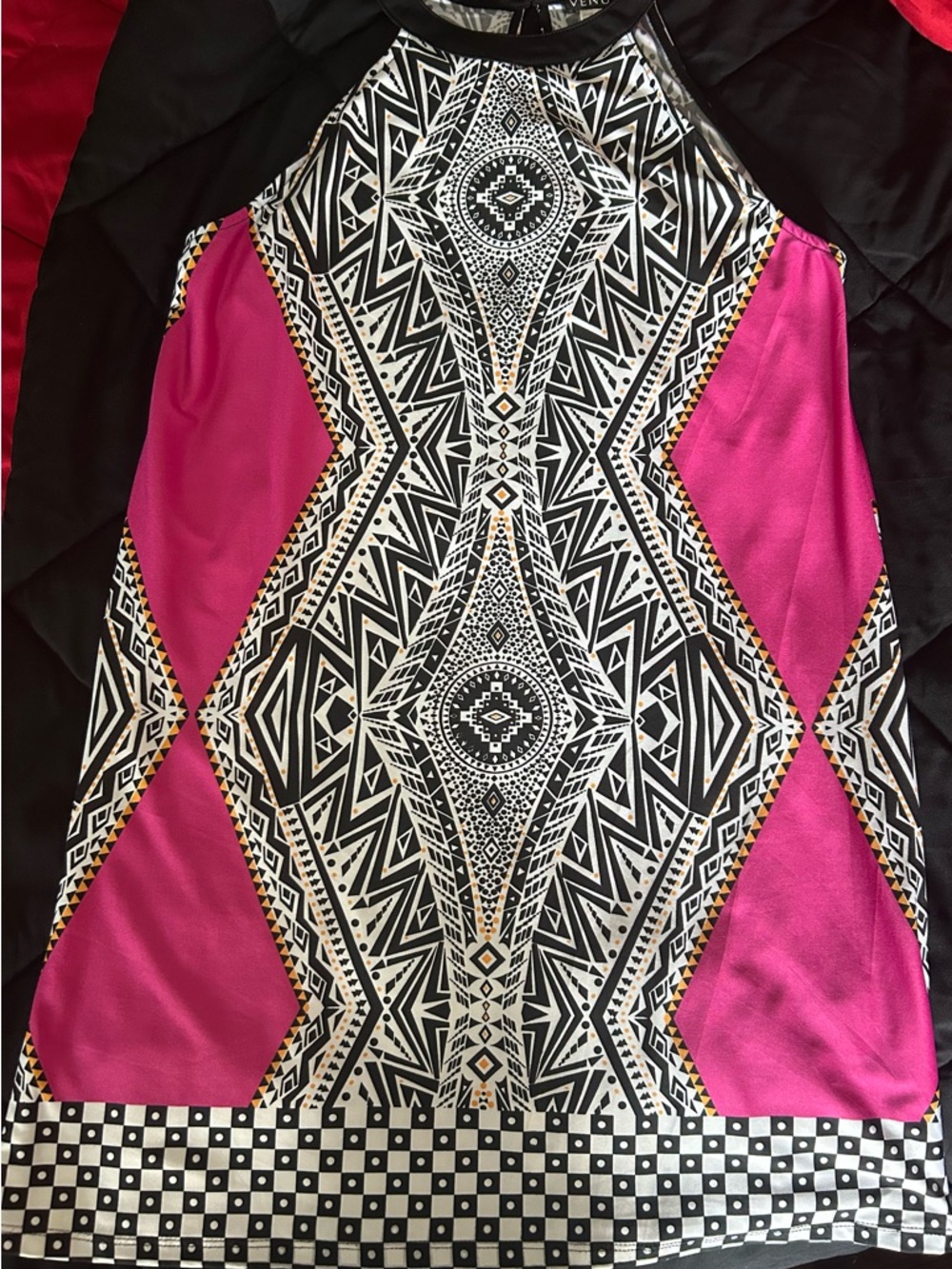 Black and Pink Dress. Wear as a dress or camisole.